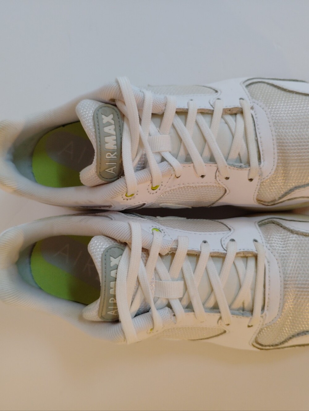 Nike Women's White Sneakers with Yellow Accents - Picture 5 of 9